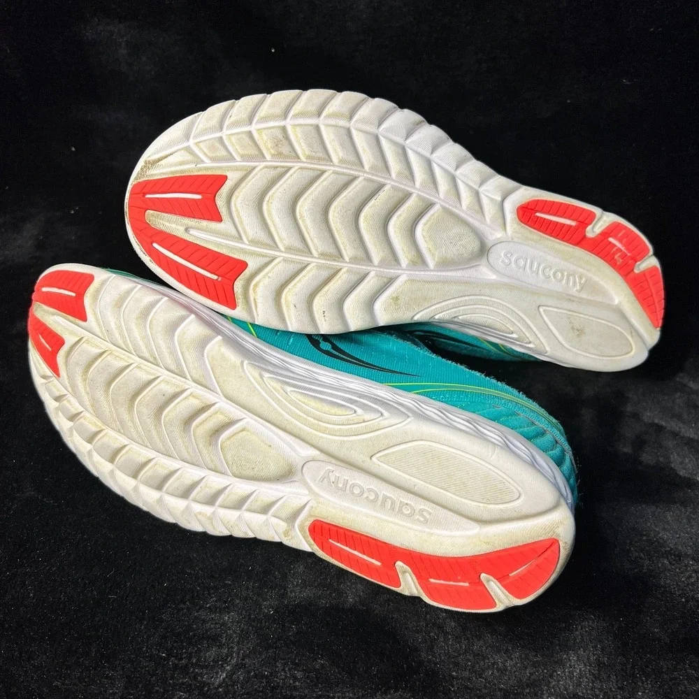 Saucony Kinvara 11 S10551-10 Womens 8.5 Athletic Running Shoes Aqua Blue Sneaker